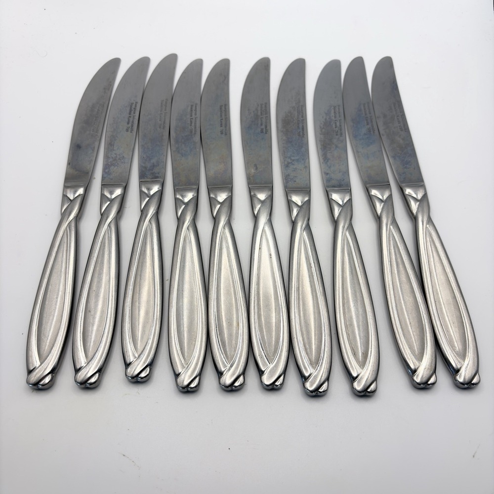 10 Hampton Silversmiths CONCORDE Dinner Knife's Stainless Steel Flatware 18/8